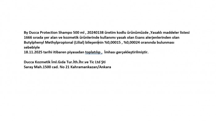 Duca Cosmetics DUYURU